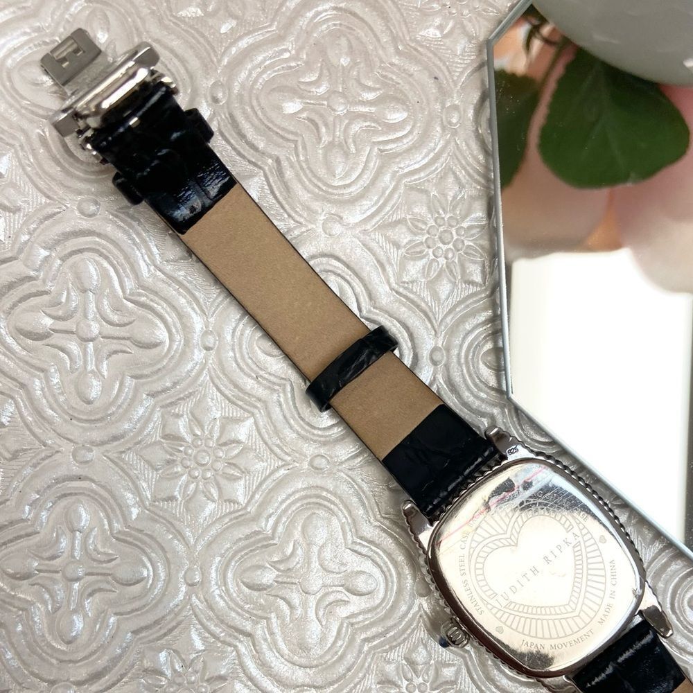 Judith Ripka Sterling Silver Heart Motif MOP Dial Ladies Dress Watch - Picture 15 of 16